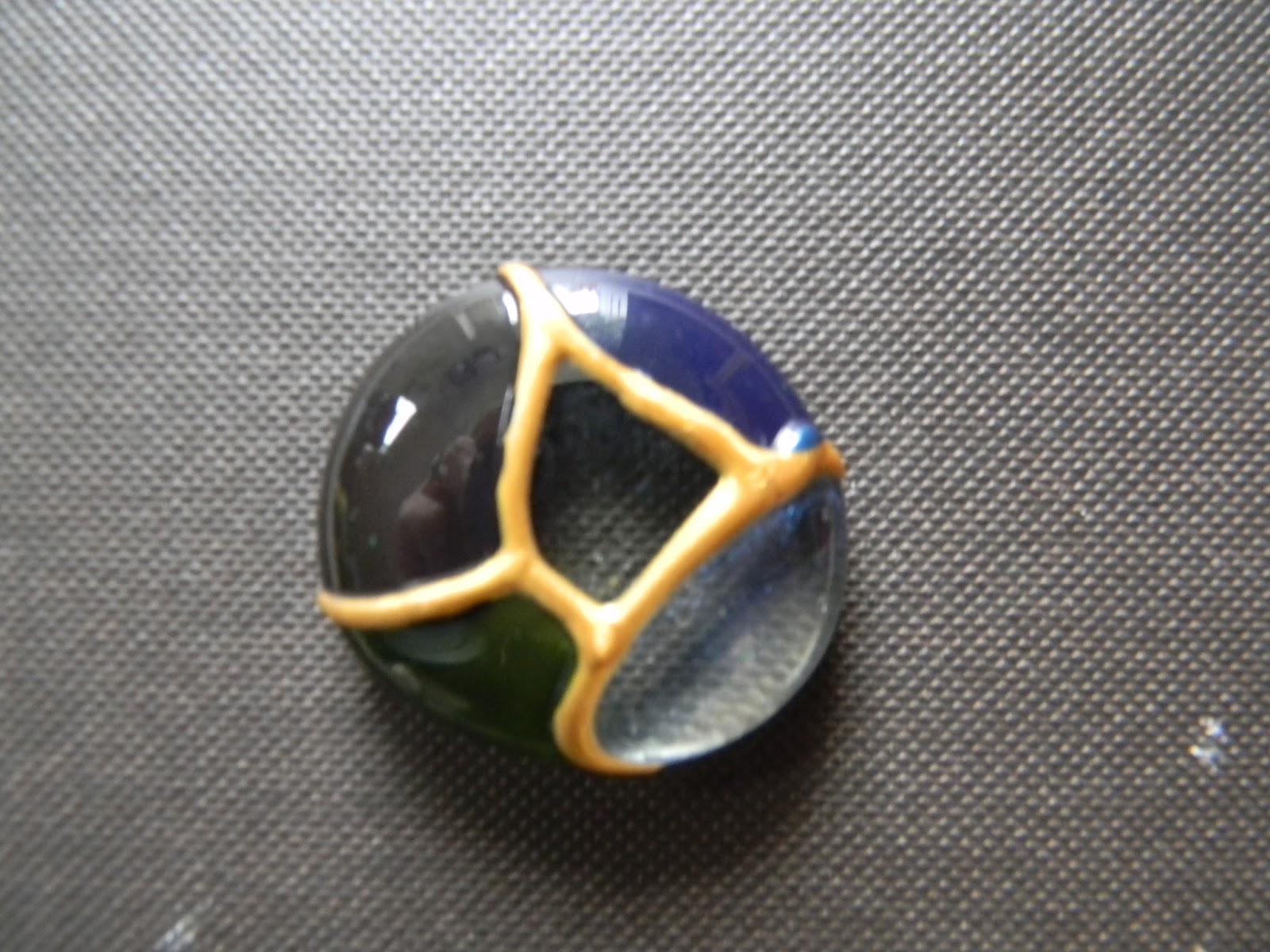Upcycled Quirk Painted glass beads